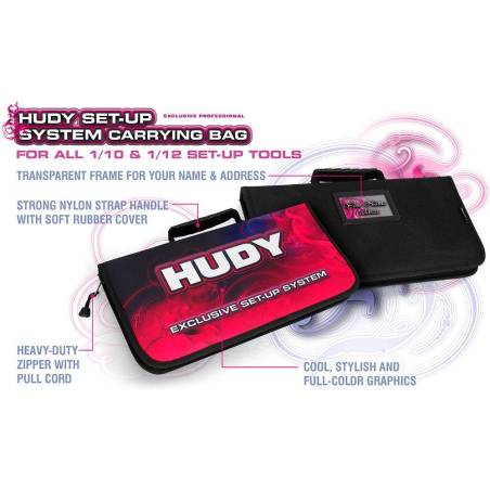 SET OF SET-UP TOOLS + CARRYING BAG - FOR 1/10 TOURING CARS - HUDY