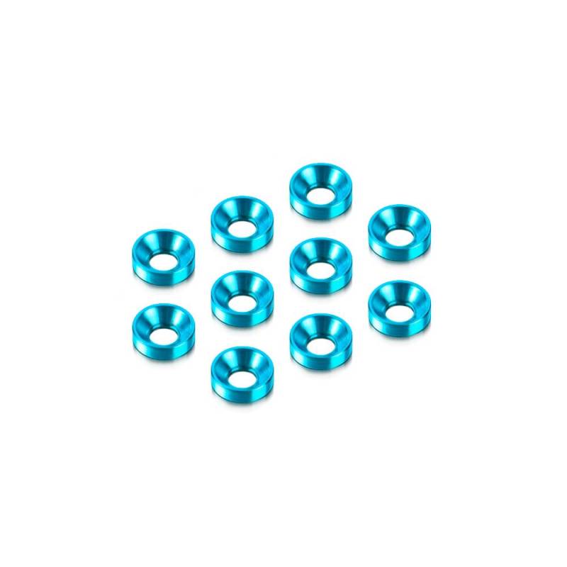ALU COUNTERSUNK SHIM - BLUE (10) - HUDY ALU COUNTERSUNK SHIM - BLUE (10) - HUDY
