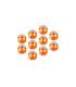 ALU NUT M4 - ORANGE (10) - HUDY - 296540-O