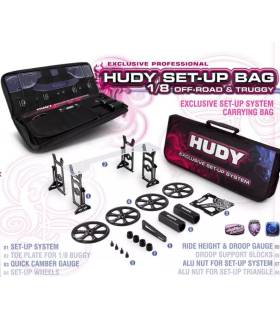 SET OF SET-UP TOOLS + CARRYING BAG - FOR 1/8 OFF-ROAD CARS - HUDY