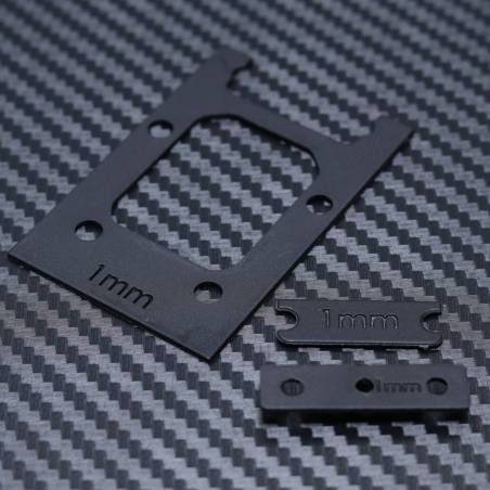 Front 1mm Plastic Gearbox Spacer Set for Mayako MX8 (-22)