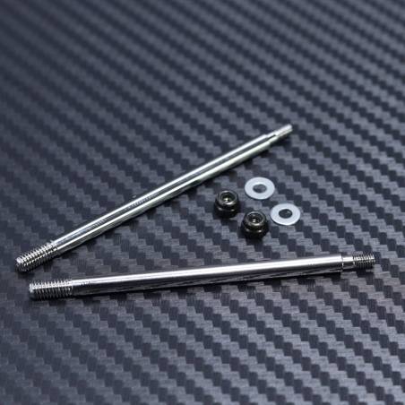 Rear 64.50mm (Stock) Shock Shaft 2pcs for Mayako MX8 (-22)