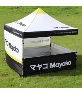 Mayako 3x3m Tent Canopy. 2x Full Walls. 2x Half Walls