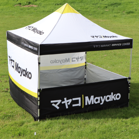 Mayako 3x3m Tent Canopy. 2x Full Walls. 2x Half Walls - MYTENT33S