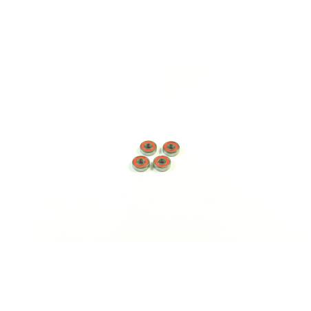 SWORKz Ball-Bearing 5x13x4 RED Rubber (4) - SW116019R