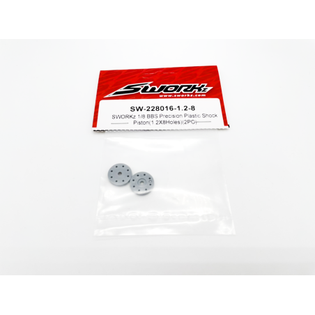 SWORKz 1/8 BBS Precision Shock Piston(1.2X8Holes)(2) - SW228016128