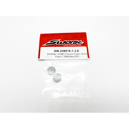SWORKz 1/8 BBS Precision Shock Piston(1.3X8Holes)(2) - SW228016138