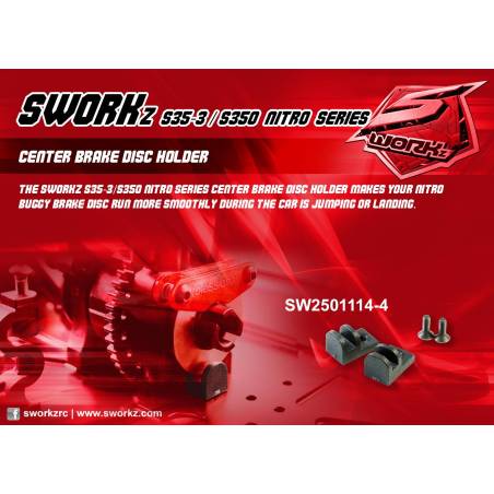 SWORKz S35-3/S350 Nitro Series Center Brake Disk Holder - SW25011144