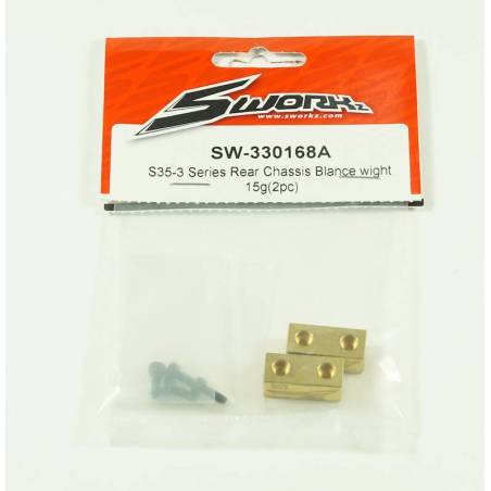 SWORKz Rear Chassis Blance wight 15g(2pc) - SW330168A