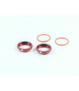 SWORKz BBS System Shock Spring Adjust Nut (RED)(2PC) - SW330560R