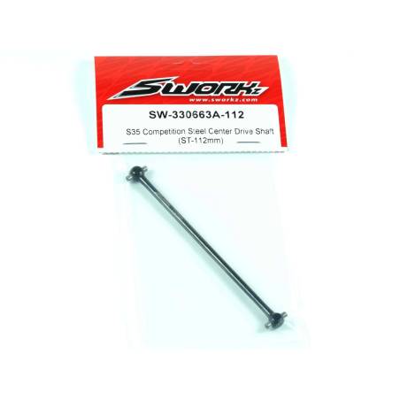 SWORKz Competition Steel Center Drive Shaft (ST-112mm) - SW330663A112
