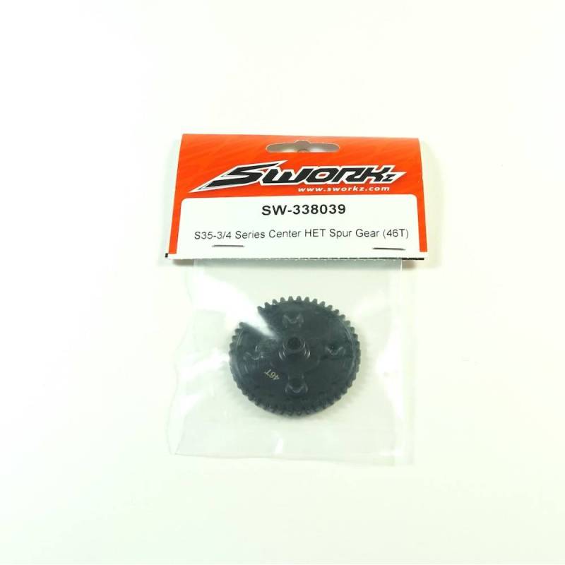 SWORKz HET Center HET Spur Gear (46T) - SW338039 SWORKz HET Center HET Spur Gear (46T) - SW338039