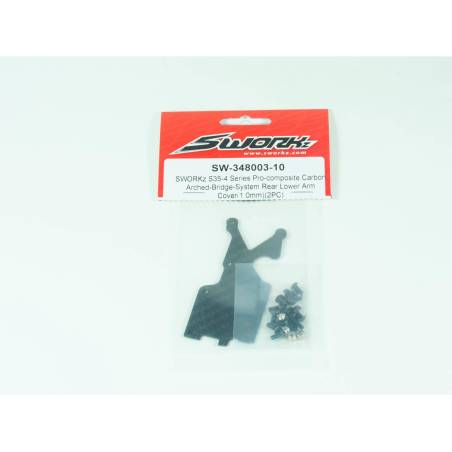 SWORKz Carbon Bridge-System Rear Lower Arm Cover(1mm)(2) - SW34800310