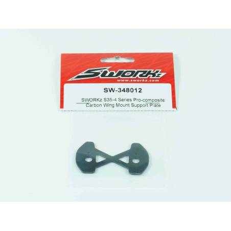 SWORKz Pro-composite Carbon Wing Mount Support Plate - SW348012