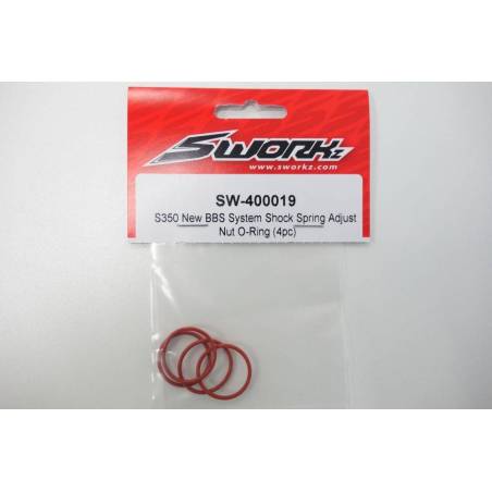 SWORKz New BBS System Shock Spring Adjust Nut O-Ring (4pc) - SW400019