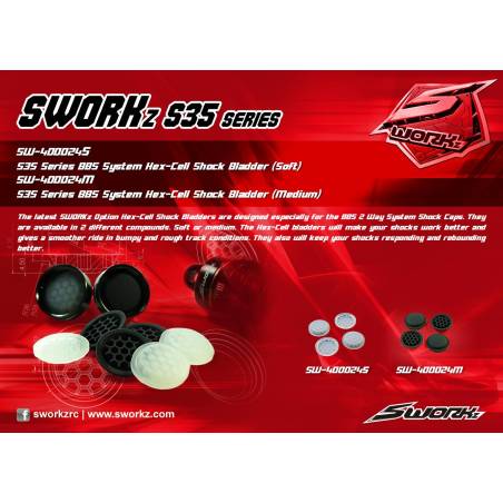 SWORKz BBS System Hex-Cell Shock Bladder Soft (4) - SW400024S