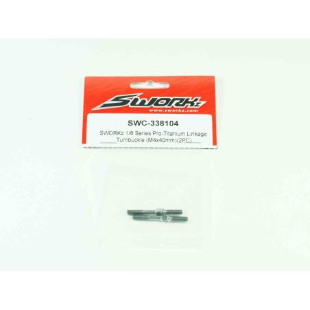 SWORKz Pro Titanium Linkage Turnbuckle M4x40mm (2) - SWC338104
