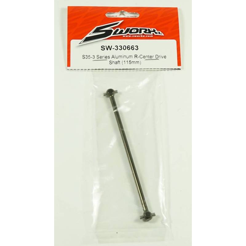 SWORKz Aluminum R-Center Drive Shaft (115mm) SW330663 SWORKz Aluminum R-Center Drive Shaft (115mm) SW330663