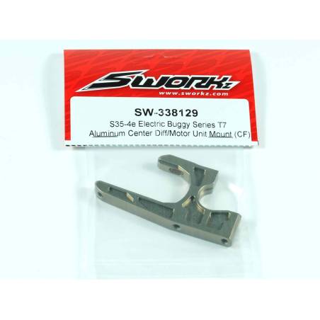 SWORKz T7 Aluminum Center Diff/Motor Unit Mount (CF) SW338129