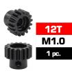 HSS STEEL M1.0 PINION GEAR 12T W/5.0mm BORE - ULTIMATE - UR4310-12