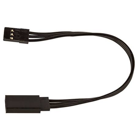 125mm SERVO EXTENSION WIRE BLACK (4.92IN) - REEDY