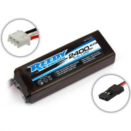 LIPO PRO TX/RX 2400MAH 7.4V FLAT - REEDY