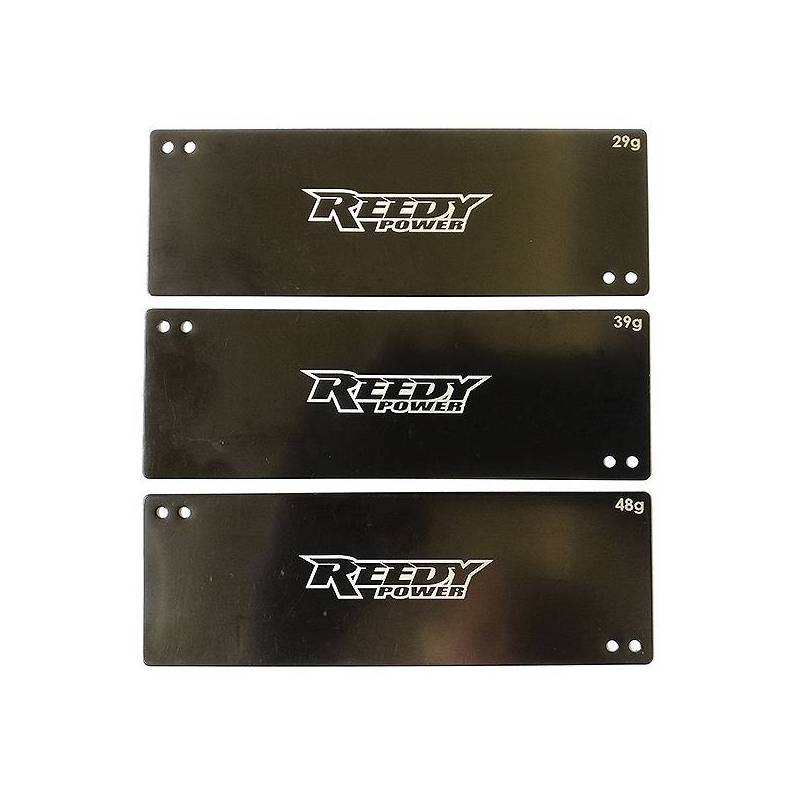 STICK LIPO BATTERY WEIGHT SET (29g/39g/48g) - REEDY - 27356 STICK LIPO BATTERY WEIGHT SET (29g/39g/48g) - REEDY - 27356
