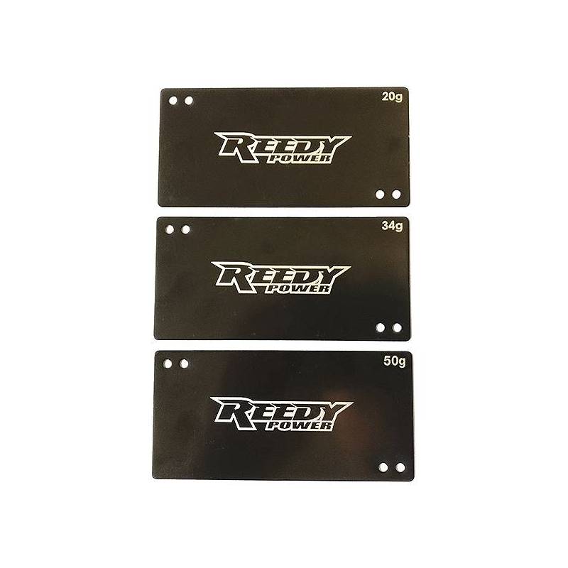 SHORTY LIPO BATTERY WEIGHT SET (20g/34g/50g) - REEDY - 27355 SHORTY LIPO BATTERY WEIGHT SET (20g/34g/50g) - REEDY - 27355
