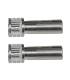 GRIP BULLET CONNECTORS SILVER 5mm x 14mm (2) - REEDY