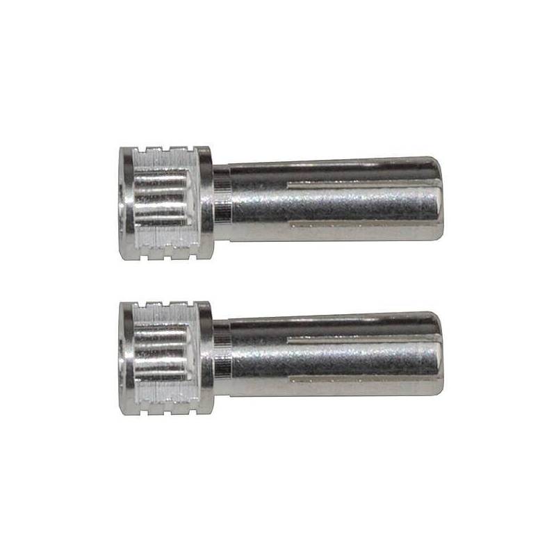 GRIP BULLET CONNECTORS SILVER 5mm x 14mm (2) - REEDY GRIP BULLET CONNECTORS SILVER 5mm x 14mm (2) - REEDY