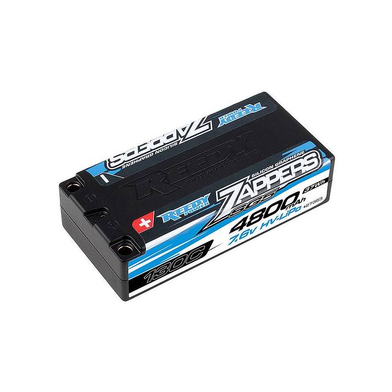 ZAPPERS SG5 4800MAH 130C 7.6V SHORTY LIPO BATTERY - REEDY - 27383 ZAPPERS SG5 4800MAH 130C 7.6V SHORTY LIPO BATTERY - REEDY - 27383