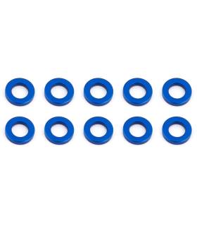 BALLSTUD WASHERS 5.5 x 1.0mm BLUE ALU x10 - ASSOCIATED - 31382