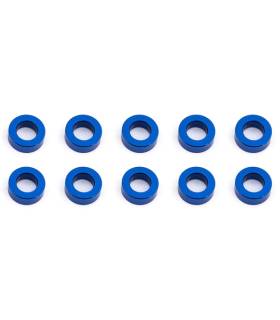 BALLSTUD WASHERS 5.5 x 2.0mm BLUE ALU x10 - ASSOCIATED - 31383