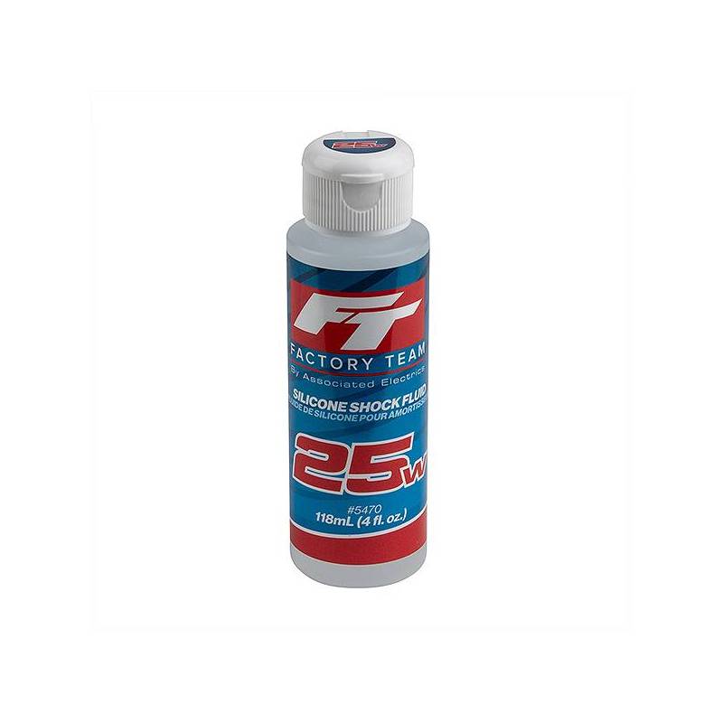 FT SILICONE SHOCK 25WT (275cSt) 4oz/118ml - ASSOCIATED - 5470 FT SILICONE SHOCK 25WT (275cSt) 4oz/118ml - ASSOCIATED - 5470