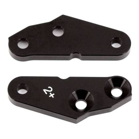 RC8B3/B4 FT STEERING BLOCK ARMS +2 DEGREE ALU - ASSOCIATED