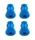 SHOCK BUSHINGS 10 MM BLUE ALUMINUM - ASSOCIATED - 91815