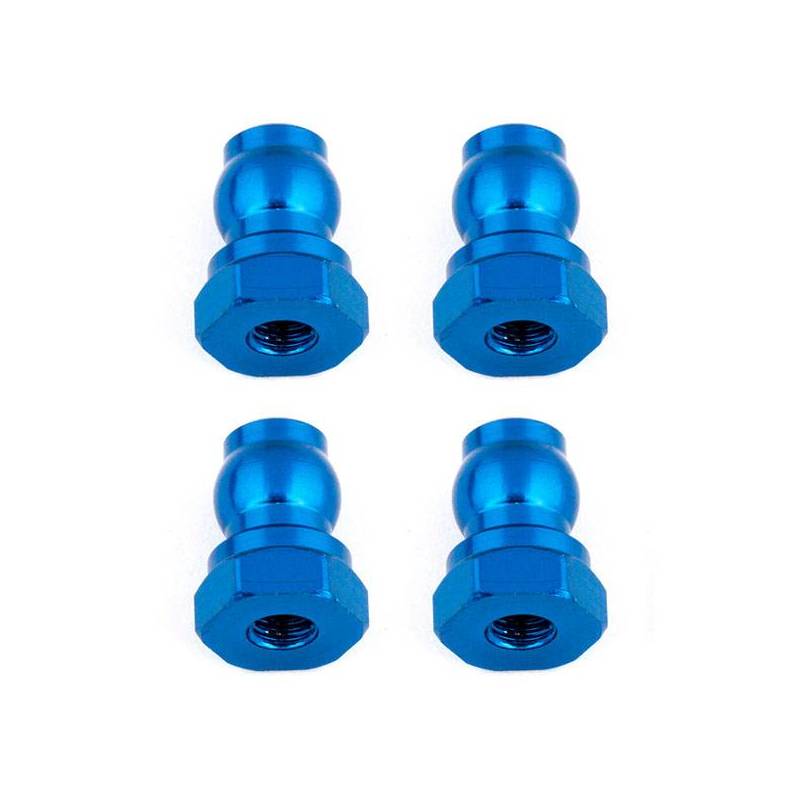 SHOCK BUSHINGS 10 MM BLUE ALUMINUM - ASSOCIATED SHOCK BUSHINGS 10 MM BLUE ALUMINUM - ASSOCIATED