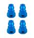 SHOCK BUSHINGS 12 MM BLUE ALUMINUM - ASSOCIATED - 91816