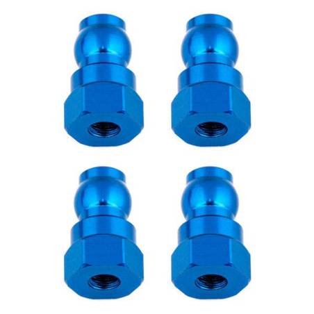 SHOCK BUSHINGS 12 MM BLUE ALUMINUM - ASSOCIATED - 91816