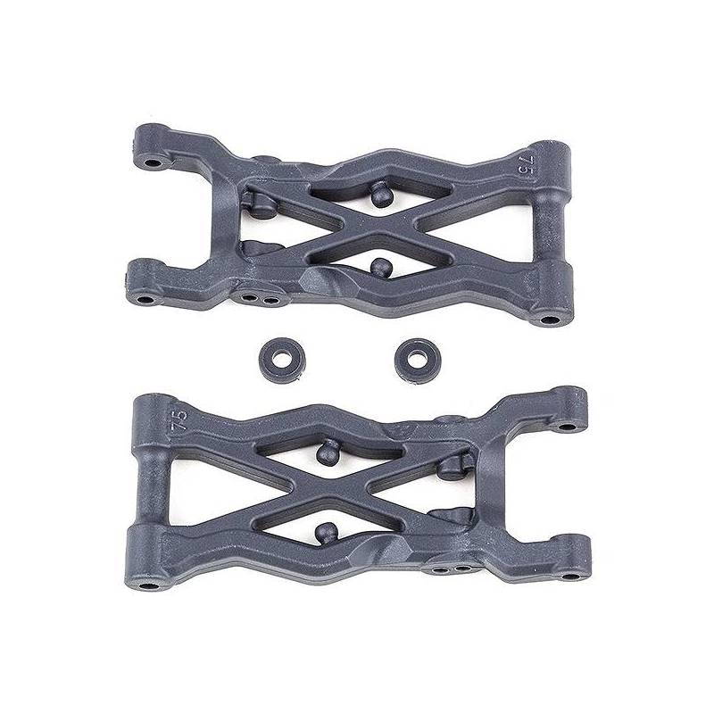 B6.2 REAR SUSPENSION ARMS (75MM) HARD - ASSOCIATED B6.2 REAR SUSPENSION ARMS (75MM) HARD - ASSOCIATED