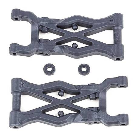 B6.2 REAR SUSPENSION ARMS (75MM) HARD - ASSOCIATED