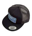 AE LOGO BLACK TRUCKER HAT/CAP CURVED BILL - ASSOCIATED - 97007