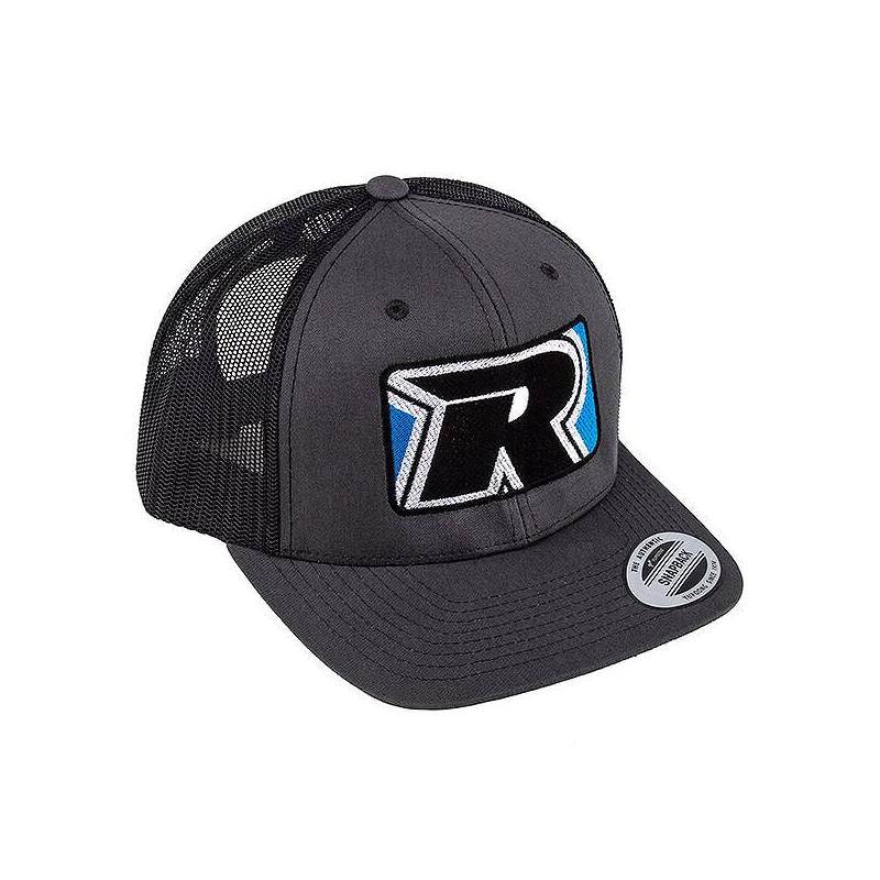 2022 TRUCKER HAT FLAT BILL CHARCOAL/BLACK - REEDY 2022 TRUCKER HAT FLAT BILL CHARCOAL/BLACK - REEDY