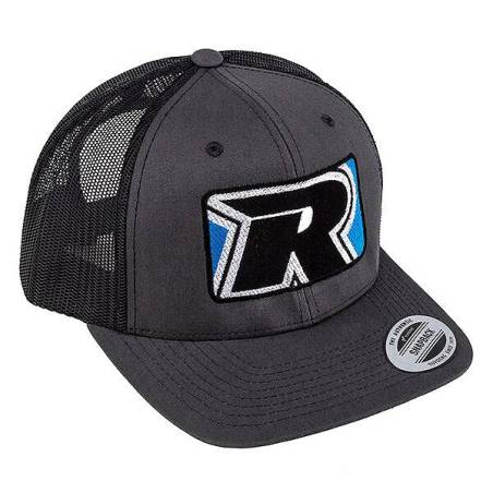 2022 TRUCKER HAT FLAT BILL CHARCOAL/BLACK - REEDY