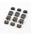 XT-90 BLACK FEMALE CONNECTORS (6PC) - CENTRO - C0356