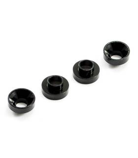 ALUMINIUM SERVO MOUNT COLLARS (4) - BLACK - CENTRO - C0630BK