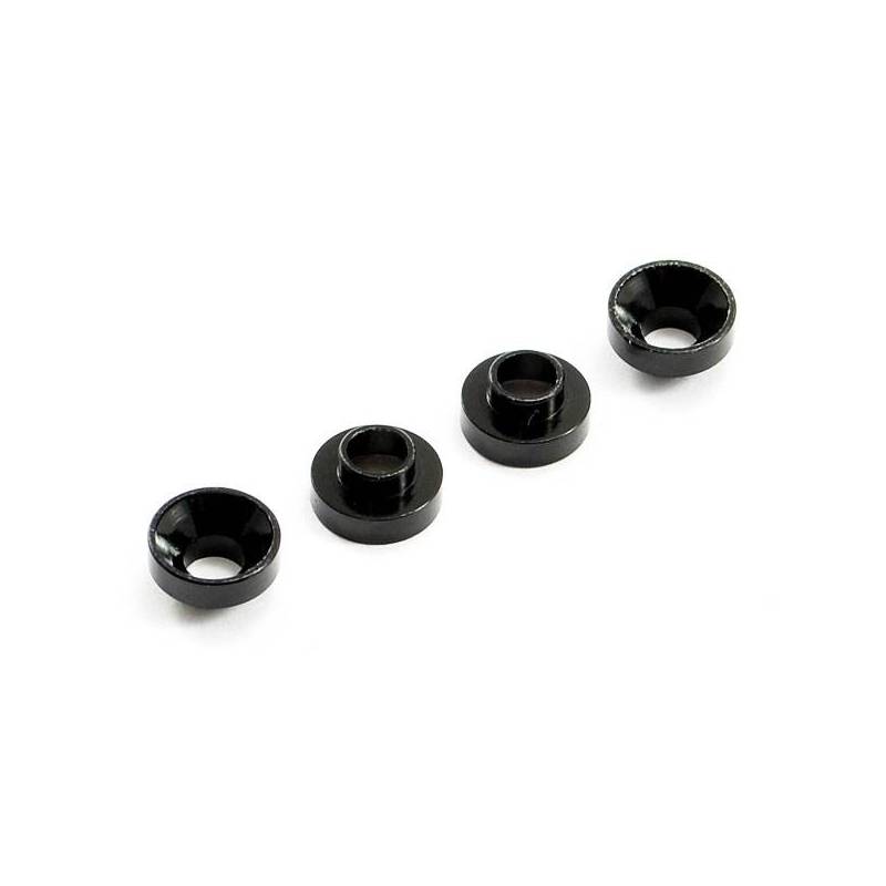 ALUMINIUM SERVO MOUNT COLLARS (4) - BLACK - CENTRO ALUMINIUM SERVO MOUNT COLLARS (4) - BLACK - CENTRO