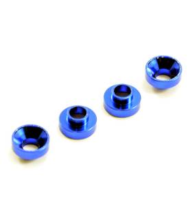 ALUMINIUM SERVO MOUNT COLLARS (4) - BLUE - CENTRO - C0630BL