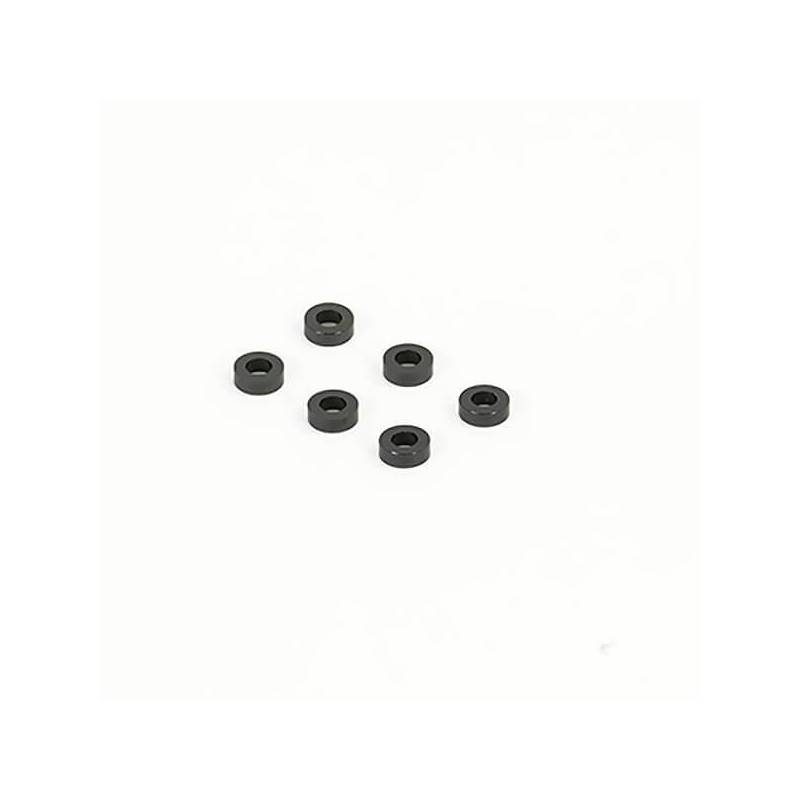 BLACK M3 FLAT WASHER 5.75mm x 2.0mm (6) - CENTRO - C0635-4 BLACK M3 FLAT WASHER 5.75mm x 2.0mm (6) - CENTRO - C0635-4