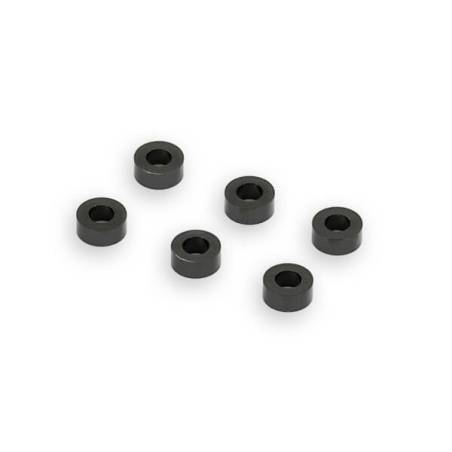 BLACK M3 FLAT WASHER 5.75mm x 2.5mm (6) - CENTRO - C0635-5